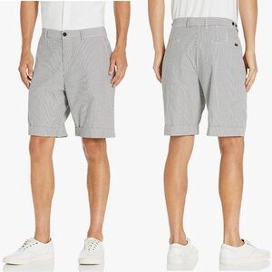 Lacoste Seersucker Cuffed Shorts